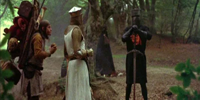 Black Knight Challenging King Arthur
