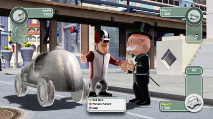 The player's character, negotiating whether to buy a street or not