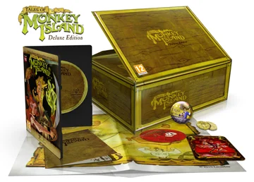 All the contents of the collector's edition, laid out