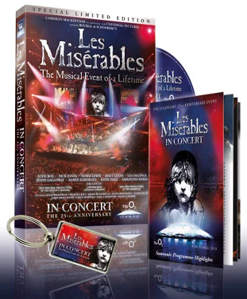 Les Miserables Limited Edition With Two Discs And Keyring