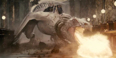 A Dragon Breathing Fire