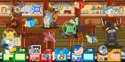animal shoot out in a bar
