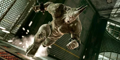 Rhino stampeeding