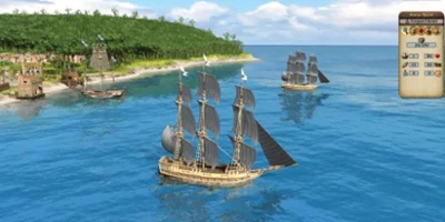 ship in the sea