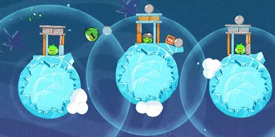 Angry Birds Space Snow level