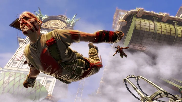 man jumping off buildings