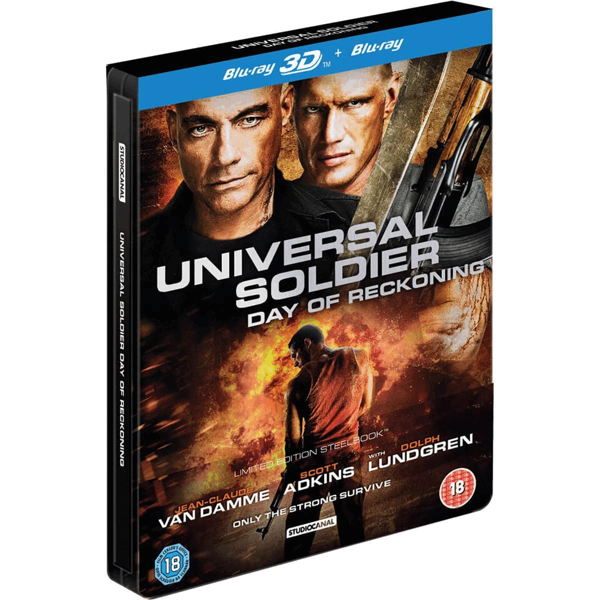 Gif showing multiple images of the steelbook in a continuous loop