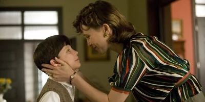 Woman Cupping Bruno's Face