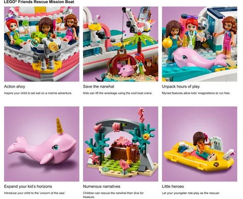 Features of the lego set