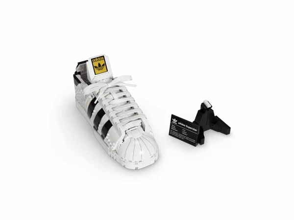 lego adidas superstar shoe model