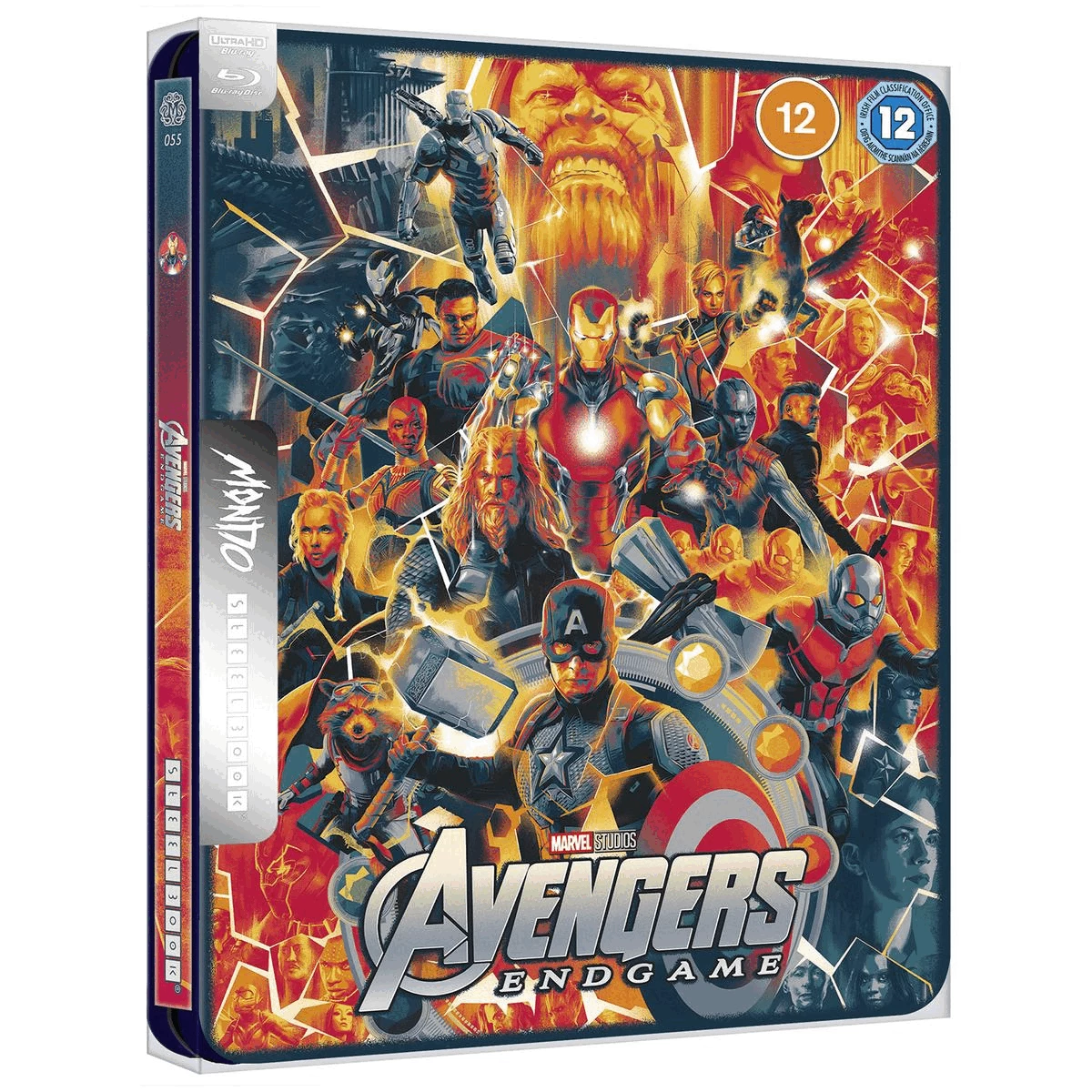 Gif showing multiple images of the steelbook in a continuous loop