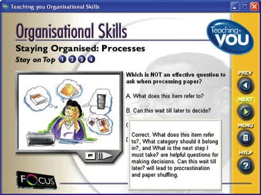 A screenshot of one of the questions