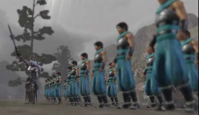 line of warriors