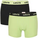 Levi's Men's Nortonville 2-Pack Boxer - Black/Lettuce Green