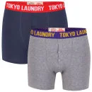 Tokyo Laundry Men's Izumo 2-Pack Boxers - Mid Grey Marl/Charcoal