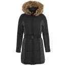 Brave Soul Women's Neema Panel Padded Coat - Black