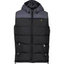 Le Breve Men's Twilight Gilet - Charcoal/Black