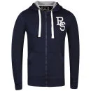 Ringspun Men's Zipa Hooded Sweat - Navy