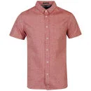 Brave Soul Men's Levinasb Short Sleeve Shirt - Red