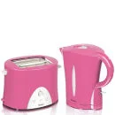 Swan Kettle and Toaster Twin Pack - Pink Image 1