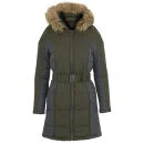 Brave Soul Women's Neema Panel Padded Coat - Khaki