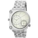 Henleys Men's Silver Oversized Dial Bracelet Watch