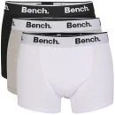 Bench Men's 3-Pack Keddie Boxers 3 Colour Pack - Black/White/Grey