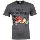 Angry Birds Men's Anger Management T-Shirt - Charcoal