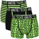 Ecko Men's 3-Pack Boxers - Black/Green
