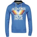 Jack & Jones Men's Mountain Hooded Sweatshirt - Blue