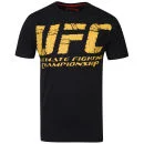 UFC Men's Wrap T-Shirt - Black/Yellow