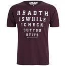 Xplicit Men's Read This T-Shirt - Wine - S - Burgundy Image 1