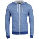 Brave Soul Men's Isaac Zip Through Hoody - Blue