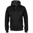 Brave Soul Men's Syndromewool Hooded Jacket - Black