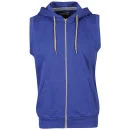 Brave Soul Men's Colombob Sleeveless Hooded Sweatshirt - Blue