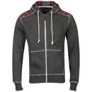 Conspiracy Men's Brett Zip Through Hoody - Charcoal Marl
