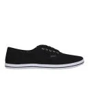 Ringspun Men's David Trim Canvas Pumps - Black/Grey