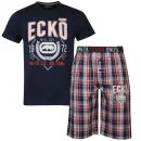 Ecko Men's Loungewear Set -Navy/Checked