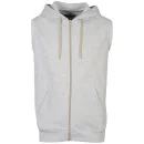 Brave Soul Men's Colombob Sleeveless Hooded Sweatshirt - Cream