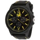 Crosshatch: Men's Case Watch - Black/Yellow