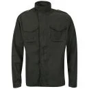 Brave Soul Men's Strong Zip Thru Cotton Twill Jacket - Charcoal