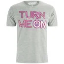 Xplicit Men's Turn Me On T-Shirt - Mid Grey Marl