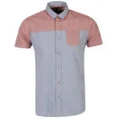 Brave Soul Men's Orthis Short Sleeve Shirt - Red/Blue