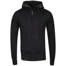 Brave Soul Men's Knitted Zip Thru Double Layer Jumper - Black
