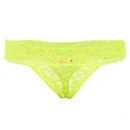 Bjorn Borg Women's Lace Thong - Yellow - XS - Yellow Image 1