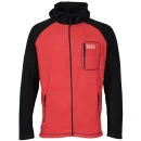 55 Soul Men's Zion Zip Through Fleece Sweatshirt - Red/Black