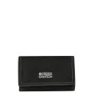 Crosshatch Men's Fold Wallet - Black/Gold