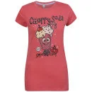 Brave Soul Women's Shake T-Shirt - Salmon Red/Lavender