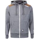 Crosshatch Men's Poplant Zip Through Hoody - Blue Night - S - Blue Night Image 1