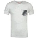 Osaka Men's Striped Pocket T-Shirt - Oatmeal